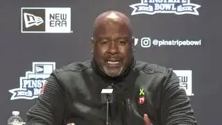 Pinstripe Bowl Postgame press conference Mike Locksley - Maryland Football 2021