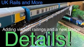 (HD) First stage of detailing of the viaduct and a new bridge! UK trains OO Gauge model railways