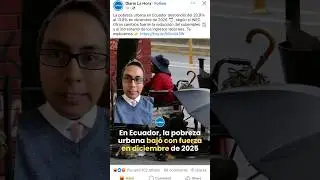 En ecuador la pobreza baj&oacute; pero no toman en consideraci&oacute;n el dato de migraci&oacute;n