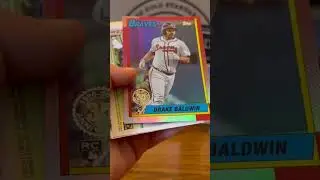 Сын выбивает золотую бриллиантовую карточку! #topps #toppsbaseball #packopening #baseballcards #s...