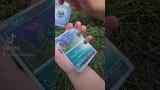 Pok&eacute;mon Shrouded Fable pack opening out in the sunshine 🌞
