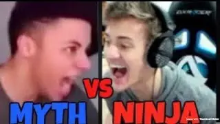Fortnite Ninja vs myth BEST Rage compilation!!!