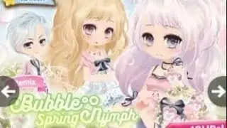 [Star Girl Fashion: Cocoppa Play] Bubble Spring Nymph Gacha 15 Spins getting Rare