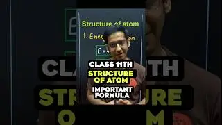 Structure of atoms all formula in 90 Seconds #neet #jee #class11