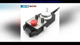Top CNC MPG Handwheel 100 Pulse Pendant with Emergency Stop for CNC Router Engraving Milling Machin