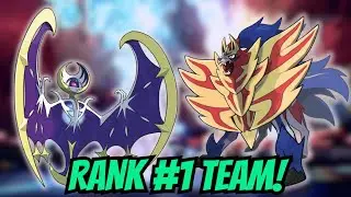 Эта команда Лунала-Замазента заняла 1-е место в рейтинге Правил I! Pok&eacute;mon Scarlet & Violet VGC