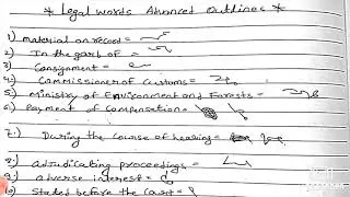 Dictation of Advanced legal words..