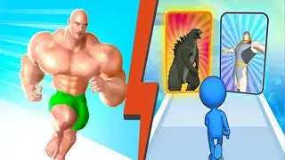 Muscle Rush vs Monster Draft Run Gameplay | Crazy Mobile Game Battle