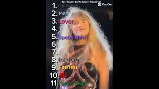 pls don't judge my ranking💝#taylorswift #Swifie