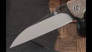 Складной нож QSP Knife Locust QS117-A, сталь 154CM, рукоять коричневая микарта