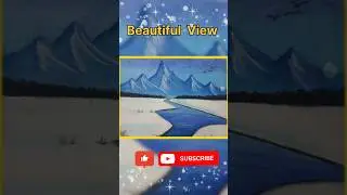 Beautiful View ...🤩 #music #flute #viral #drawing #trending #art #shorts #Smart_Study_With_Siblings