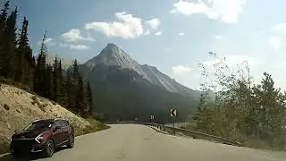 Driving from Lake Annette to Maligne Lake