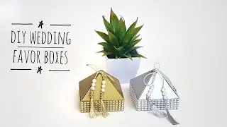 How to make wedding favor boxes - DIY wedding favor boxes- Hunarkar Crafts