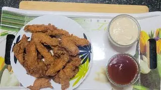 Crispy chicken stripes 😋 | How to make crispy chicken stripes | Mayonnaise recipe 