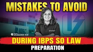 IBPS SO Law 2025: Mistakes to AVOID for Success!