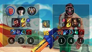 LGD Peanut Graves vs Nidalee Jungle - KR Challenger Patch 10.10