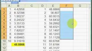 Using Excel's DataTable function for a basic simulation