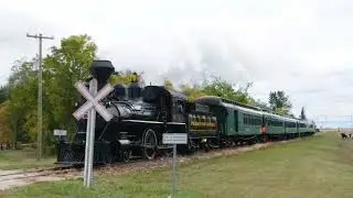 Prairie Dog Central Railway Train - Sept 16, 2012 - Arriving into Grosse Isle