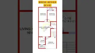 20 x 45 ghar ka naksha/ 20 x 45 house plan/ 20 x 45 house map/ #shorts #shortvideo #design #trending