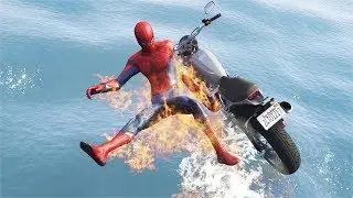 GTA 5 - Ragdolls And Crazy Falls N92 - (Spiderman Ragdolls Water Fails)