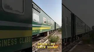 Super Train Pakistan Green Line with shining GEU locomotive#pakrailwaysexpress#viralvideo#shotrs