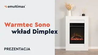 Kominek elektryczny Warmtec Sono z wkładem Dimplex - Biały mat
