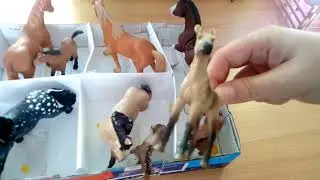 Ukázka mého schleich ranče za rok 2018