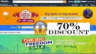 Amazon Great Indian Sale And Flipkart The Big Freedom Sale deals announced: Up to 70% discount