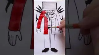 Toilet Skibidi - Coloring pages TITAN SPEAKERMAN and TITAN TV MAN/How to color TITAN TV MAN
