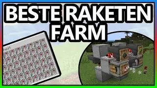 Minecraft Tutorial: EINFACHE AUTOMATISCHE RAKETEN FARM 🚀 | Schnell & Effizient | 1.21