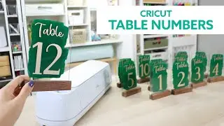 Cricut - DIY Acrylic Wedding Table Numbers