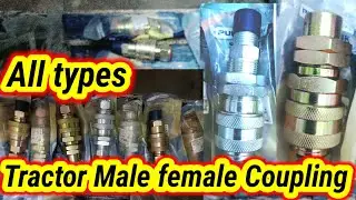 Tractor hydraulic male female coupling all types