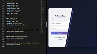 How to create a Login/Signup Switch Animation using HTML & CSS 