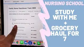 VLOGtober Day 28🍂| FNP STUDENT WEEK 1 + grocery haul