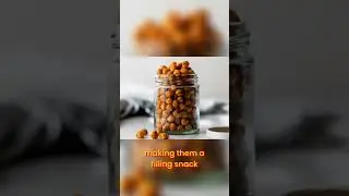 🥣 Crispy Roasted Chickpeas: Healthy, Savory Snack Recipe! 🌱✨