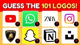 Guess the Logo in 3 Seconds | 101 Famous Logos | Logo Quiz 2025