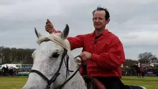 The Devil's Horsemen display team at Kelmarsh Country Show. 17-4-2017