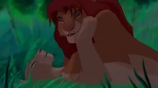 The Lion King (1994) Simba and Nala fall in love