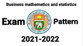 Du sol business mathematics and statistics exam pattern  || Business mathematics and statistics ||