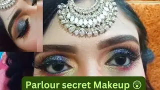 parlour secret Makeup 😲 |black smoke eye makeup| |Model makeup| (@Makeupbyshenaz )
