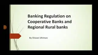 Banking regulations Cooperative and regional Rural Bank