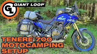 Full Yamaha Tenere 700 Soft Luggage Setup for Motorcycle Camping: Soft Panniers, Dry Bag, Tank Bag