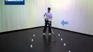 Dribbling wide while moving  - Finnskills Technique Ball - Hockey Drills