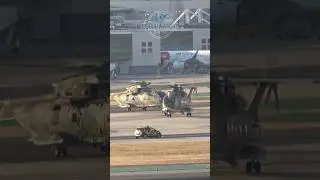 Pope Francis Departure with 3 Merlin's from Lisbon Airport