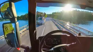 Truck & Trailer drive, Scania R500 - Relaxing summer morning
