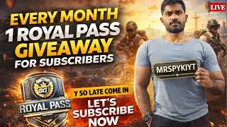 Royal Pass Giveaway For Subscribers || 4 Finger Reverse Gyro Game Play #bgmilive #todaystrending