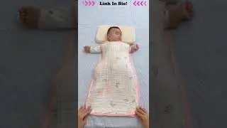 ☀️ Baby Kicking Off the Blanket? This Summer Sleeping Bag Saves the Night! #BabyHack
