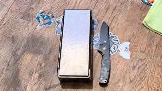 Бюджетный нож CCFFCC FF24 EDC, заточенный на алмазной пластине Sharpal 162N, сталь DC53.