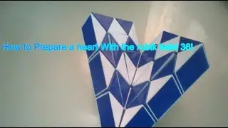 How to make a heart with Rubik twist or magic snake 36!
