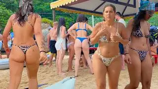 ☀️Laranjeiras Está Irresistível Hoje! Laranjeiras Beach Is Irresistible Today! ☀️ POV 4K Beach Walk